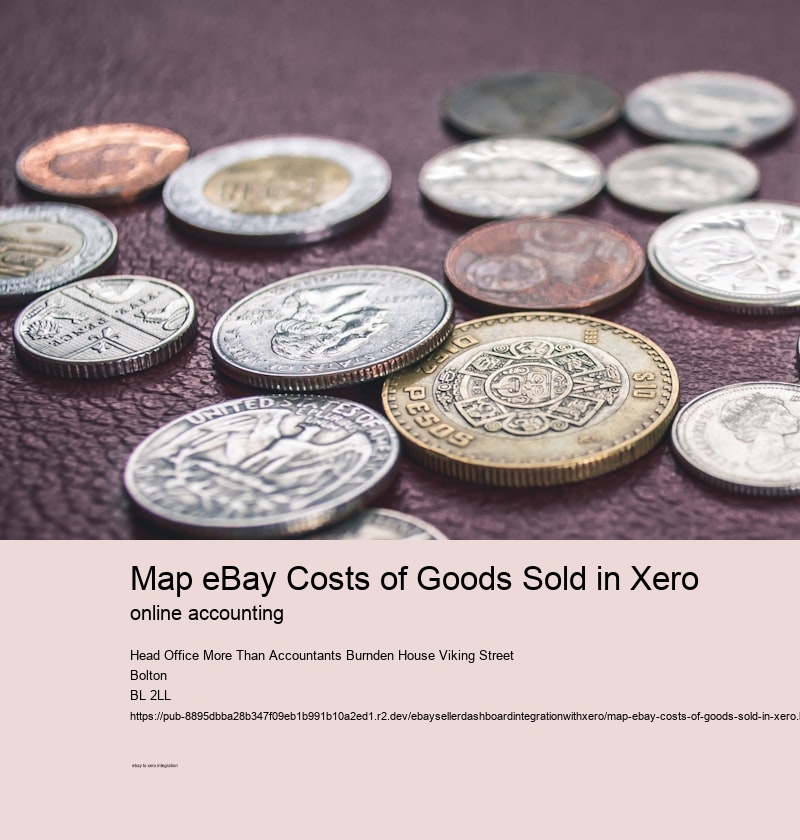 Map eBay Costs of Goods Sold in Xero